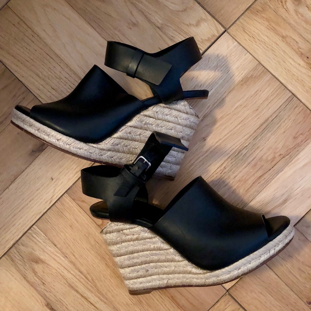 Alexander Wang Leather Wedge Sandal